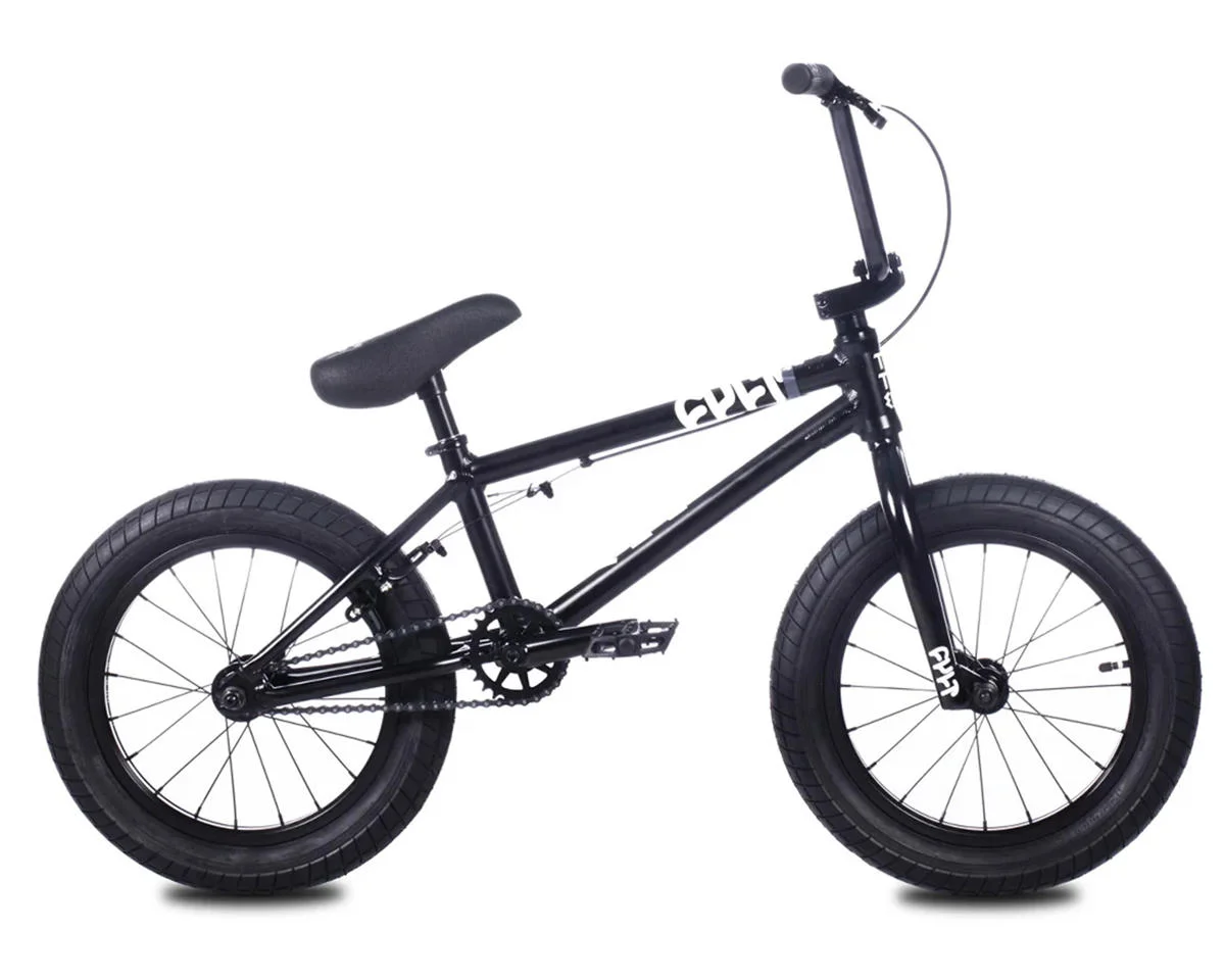 Cult 2027 Juvenile 16" BMX Bike (16.5" Toptube) (Black)